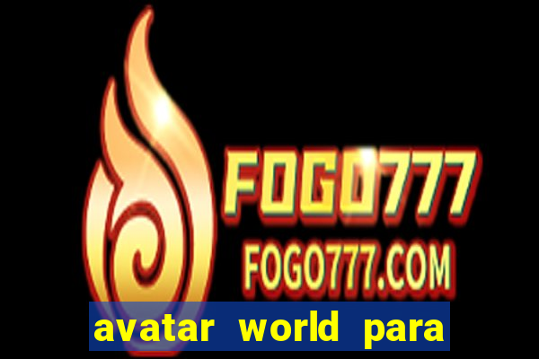 avatar world para colorir e imprimir